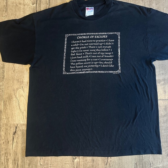 Hanes Other - Vintage Single Stitched "course of excuses” Band T-Shirt 1980's Obus Hanes HW 50